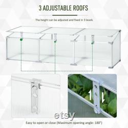 Greenhouse Favorite Corner DIY Plant Care Green Yard Patio Lawn Garden Hobby Planting Tree Aluminum Frame Adjustable Roof Open, Vented Cold