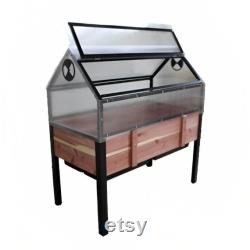 Greenhouse Kit Raised Garden Bed Miniature Greenhouse Flower Box Outdoor Planters Gardening Gifts Flower Stand DIY Greenhouse