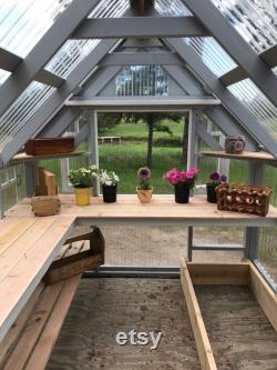 Greenhouse Plans for the Backyard, IMPERIAL and METRIC measurements DIY How to Build an 8 x 10 Greenhouse