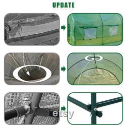 Greenhouse for Outdoors Greenhouse Walk-in Green House L9.8'xW6.5'xH6.5' Plastic