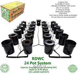 Grow 24 4 Row Recirculating Deep Water Culture RDWC System DWC