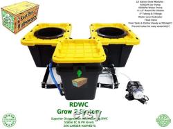 Grow 2 Recirculating Deep Water Culture System 12 Gallon Grow Modules Fits a 3x3 Grow Tent RDWC DWC