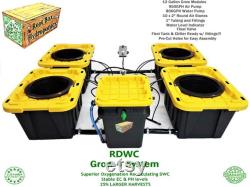 Grow 4 RDWC 12 Gallon Grow Module System Current Recirculating Deep Water Culture RDWC DWC