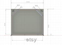 Gutter caps for square line gutters (set of 2)