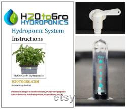 H2OtoGro 2.0 Series Venturi Bubbler 12 Hydroponic Kit