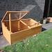 Handcrafted Large Wooden Cold Frame Swedish Redwood