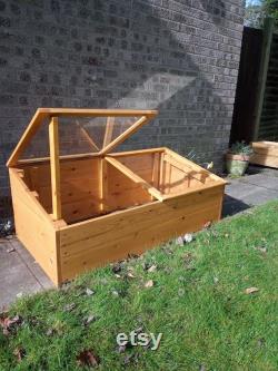 Handcrafted Large Wooden Cold frame Swedish Redwood