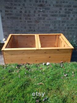 Handcrafted Large Wooden Cold frame Swedish Redwood