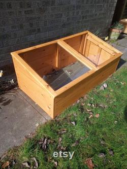 Handcrafted Large Wooden Cold frame Swedish Redwood