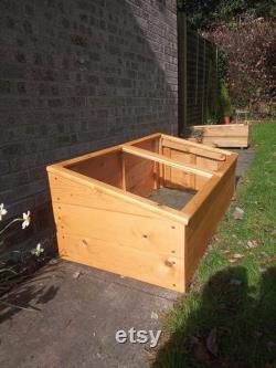 Handcrafted Large Wooden Cold frame Swedish Redwood