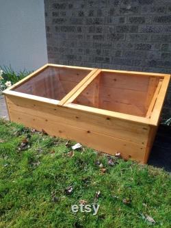 Handcrafted Large Wooden Cold frame Swedish Redwood