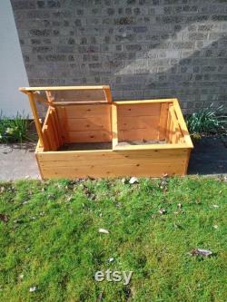 Handcrafted Large Wooden Cold frame Swedish Redwood