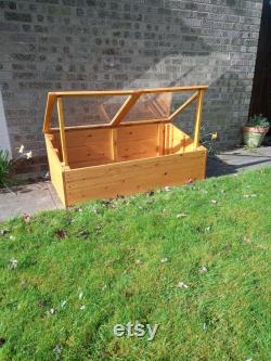 Handcrafted Large Wooden Cold frame Swedish Redwood