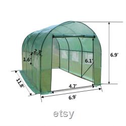 Heavy Duty Greenhouse Tent Plant Gardening Dome 12 x7 x7 Resist strong wind and heavy rain