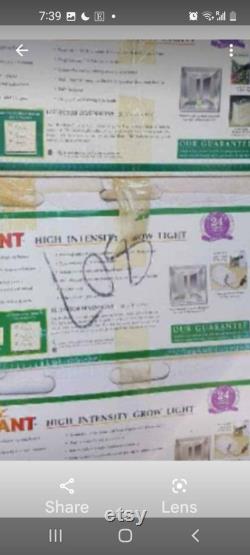 High intensity grow lamps. Sealed in box vintage