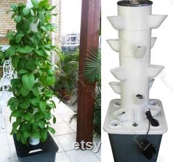 Home Garden Balcony Vertical Tower Planter Detachable PP Colonization Cups Farm Greenhouse Hydroponic Grow System