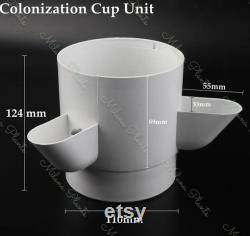 Home Garden Balcony Vertical Tower Planter Detachable PP Colonization Cups Farm Greenhouse Hydroponic Grow System