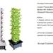 Home Garden Vertical Tower Farming Indoor And Outdoor Complete Hydroponic Growing Systems Kit With 15 Layers 45 Plant Sites