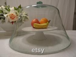 Huge antique glass greenhouse bell, glass dome from France, vintage, decoration