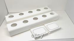 Hydroponic Growing System, 2 Vinyl Downspout 3x4 Inch With 4 End Caps System, DIY Kratky Container Gardening