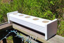 Hydroponic Growing System, 2 Vinyl Downspout 3x4 Inch With 4 End Caps System, DIY Kratky Container Gardening