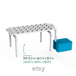 Hydroponic Kit N1 NFT System, Nutrients and pH regulators included