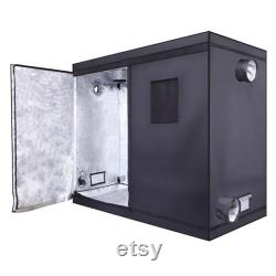 Hydroponic Plant Grow Tent with Window Black