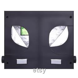 Hydroponic Plant Grow Tent with Window Black