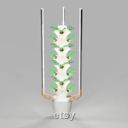 Hydroponic Tower Garden With Lights (24 pots)