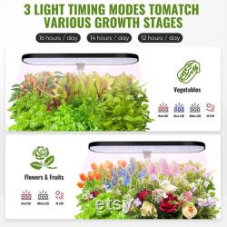 Hydroponics Growing System, 12 Pods Indoor Garden System with LED Full-Spectrum LED Grow Light and Adjustable Height Garden Kit Indoor