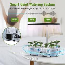 Hydroponics Growing System, 12 Pods Indoor Garden System with LED Full-Spectrum LED Grow Light and Adjustable Height Garden Kit Indoor