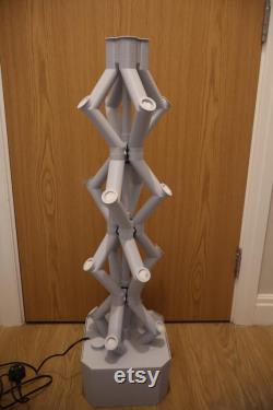 Hydroponics Tower. 3D Printed, 16 net pot, Original Design. Strong water flow. Best for lettuce, strawberry and pak choi.
