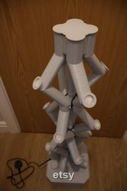 Hydroponics Tower. 3D Printed, 16 net pot, Original Design. Strong water flow. Best for lettuce, strawberry and pak choi.