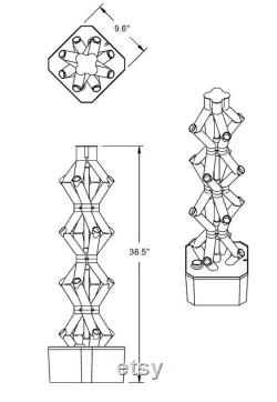 Hydroponics Tower. 3D Printed, 16 net pot, Original Design. Strong water flow. Best for lettuce, strawberry and pak choi.