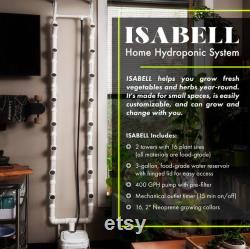 ISABELL Home Hydroponic System 7.5' 16 Plant Sites