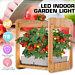 Indoor Gardening Growth Light With Bamboo Frame Plant Grow Box Cabinet Hydroponic Planter Water Hydroponic Garden System Kit