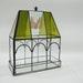 Indoor Greenhouse, Tabletop Metal And Glass Greenhouse, Planter, Terrarium, Some Flaws, Narrow Stained Glass Greenhouse, Free Usa Ship