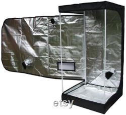 Indoor, Grow Tent, 1.2 m x 1.2 m x 2 m. Silver Mylar, 120x120x200cm, Bud, Grow Room for indoor hydroponic growing