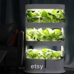 Indoor Hydroponic Grow System 48 Spaces Remote Controlled Grow Lights pump