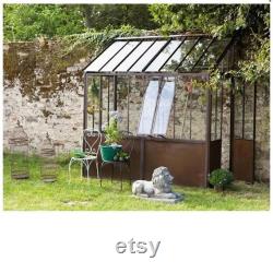 Iron and Glass Rust Coloured Greenhouse