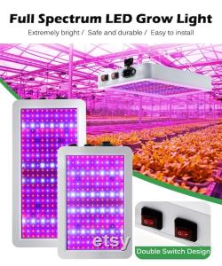LED Grow Light 2000W 3000W Waterproof Phyto lamp Full Spectrum 2 Mode Switch Veg Bloom Indoor Plant Growth Lamp