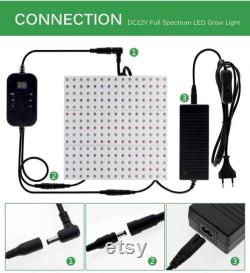 LED Plant Grow Lights Full Spectrum Hydroponic Grow Lights 600with1000W 3 Mode Dimmable