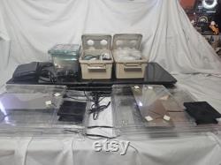 Lab Enclosure style cabinet, variable speed control fans, Day night full spectrum grow lights with dimmers