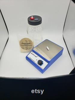 Liquid Culture Kit Stir PlateandBar, Quart Jar, LC Lid, and LC PreMix