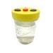 Liquid Culture Solution Jar Magnetic Stirbar Wide Mouth Lid Injection Ports 1 Pint