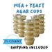 Mea Yeast Agar Cups 25 Count, Pre-poured And Sterile For Spore Germination And Tissue Culture For Mushroom Growing