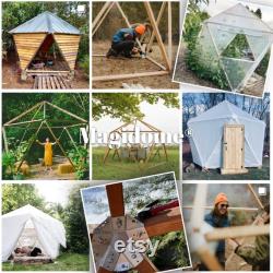 Magidome Steel Geodesic Dome Connectors Build a shed, yurt, greenhouse, tent, hunting blind, playhouse, wedding dome, stage, tiny home.