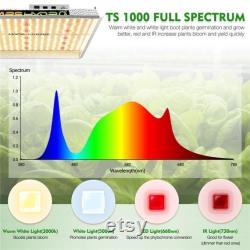 Mars Hydro Dimmable TS 1000W Led Grow Lights Switch Sunlike Full Spectrum for Hydroponic Indoor Outdoor PlantS Veg Flower hps US Fast Ship