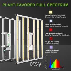 Mars Hydro FC-E4800 Plant Light 4x4ft Led Grow Light UV IR Full Spectrum Grow Light Bar 480Watt Dimmable Commercial Grow Lamp Detachable