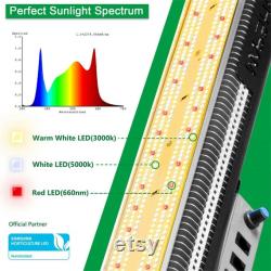 Mars Hydro SP 3000 LED Grow Lights 2x4ft Coverage Samsung LED Full Spectrum Grow Lamp with MeanWell Driver and Daisy Chain Dimmable Veg Flower